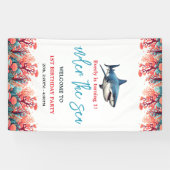 海の下の最初の誕生日パーティー 横断幕 (横)