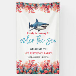海の下の最初の誕生日パーティー 横断幕