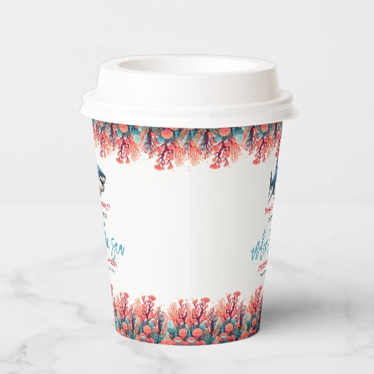 海の下の最初の誕生日パーティー 紙コップ (右)