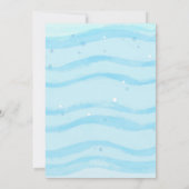 海の下の最初の誕生日招待状 招待状 (裏面)