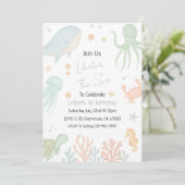 海の下の最初の誕生日招待状 招待状 (スタンド正面)