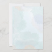 海の下の最初の誕生日招待状 招待状 (裏面)