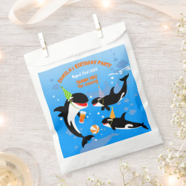 海の下の最初の誕生日orca whale baby girl フェイバーバッグ