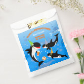 海の下の最初の誕生日orca whale baby girl フェイバーバッグ (封をした状態)