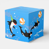 海の下の最初の誕生日orca whale baby girl フェイバーボックス (裏面サイド)