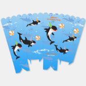 海の下の最初の誕生日orca whale baby girl フェイバーボックス (見開き)