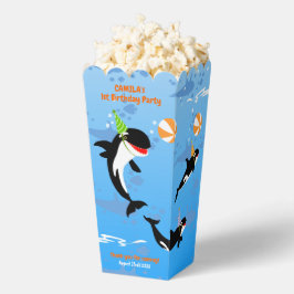 海の下の最初の誕生日orca whale baby girl フェイバーボックス