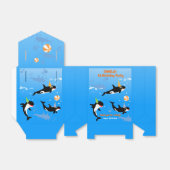 海の下の最初の誕生日orca whale baby girl フェイバーボックス (折り畳みなし)