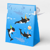 海の下の最初の誕生日orca whale baby girl フェイバーボックス (裏面サイド)