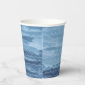 海の下の水の色紙カップ 紙コップ (右)