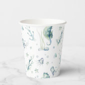 海の下の水の色紙カップ 紙コップ (裏面)