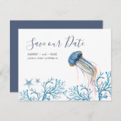 海の下の水彩日付を保存 セーブザデート (正面/裏面)