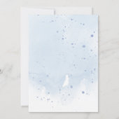 海の下の水彩海洋動物ベビーシャワー 招待状 (裏面)