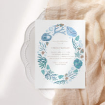 海の下の水彩画 航海ベイビーシャワー