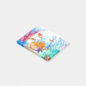 海の下の水彩魚オーシャン・コースト・シー ポストイット (アングル)