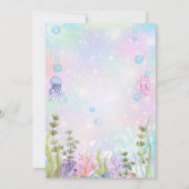 海の下の水彩 招待状 (裏面)