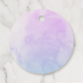 海の下の水色の人魚ありがとう フェイバータグ (裏面)