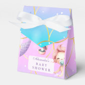 海の下の水色の小さな真珠の赤ちゃんシャワー フェイバーボックス (正面サイド)
