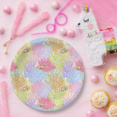 海の下の水色ピエロ魚 ペーパープレート (パーティー)