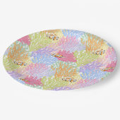 海の下の水色ピエロ魚 ペーパープレート (アングル)