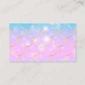 海の下の水色リトルパールベビーレジストリ エンクロージャーカード (裏面)