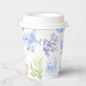 海の下の海の最初の誕生日 紙コップ (右)