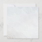 海の下の海の海の海のサンゴ結婚の色 招待状 (裏面)