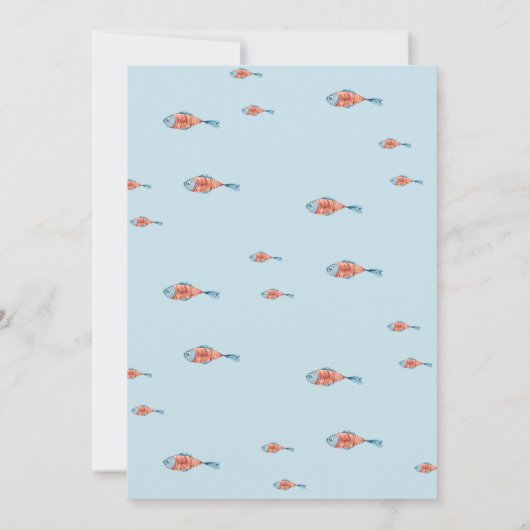 海の下の海アホイそれは男の子のシャワーだ 招待状 (裏面)