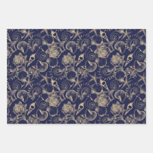 海の下の海エレガント産のヒトデ ラッピングペーパーシート (正面)