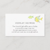 海の下の海ベビーシャワー挿入カード エンクロージャーカード (正面)