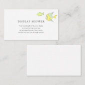 海の下の海ベビーシャワー挿入カード エンクロージャーカード (正面/裏面)