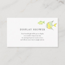 海の下の海ベビーシャワー挿入カード エンクロージャーカード