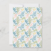 海の下の海波シーホース双生児ボーイガール 招待状 (裏面)