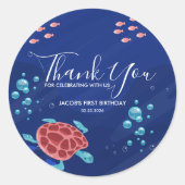 海の下の海海の生き物 ラウンドシール (正面)