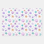 海の下の海砂シェルID1143 ラッピングペーパーシート (正面2)