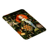 海の下の熱帯マーメイドのクリスマスの休日 マグネット (右側)