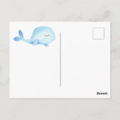 海の下の男の子の赤ちゃんシャワーありがとう ポストカード (裏面)