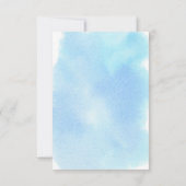 海の下の男の子の赤ちゃんシャワーおむつラッフル 招待状 (裏面)