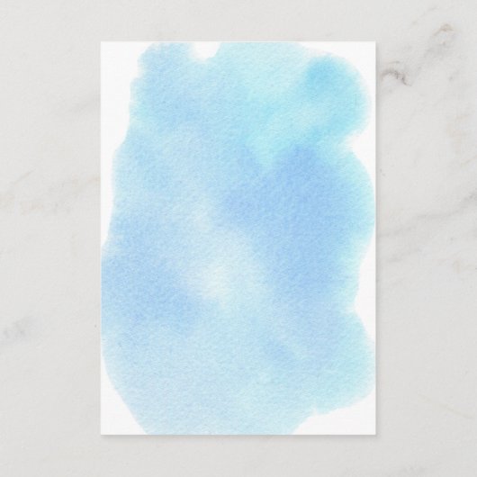 海の下の男の子の赤ちゃんシャワー本ベビー エンクロージャーカード (裏面)