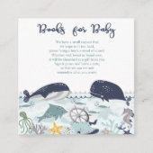 海の下の男の子の赤ん坊シャワーベビー エンクロージャーカード (正面)