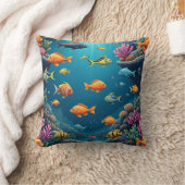 海の下の画像。枕クッション クッション (ブランケット)