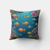 海の下の画像。枕クッション クッション (裏面)