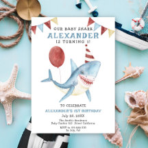 海の下の私たちのベイビーシャークの1歳の誕生日