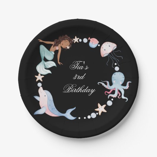 海の下の紙プレート ペーパープレート (正面)