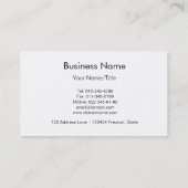 海の下の美しい人魚 名刺 (裏面)