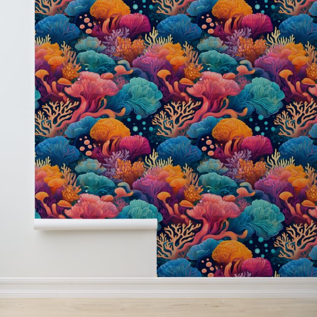 海の下の航海のサンゴの水色海 壁紙 (アプリケーション)