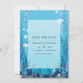 海の下の航海式ウェディングフォト  Save The Dat セーブザデート (正面)