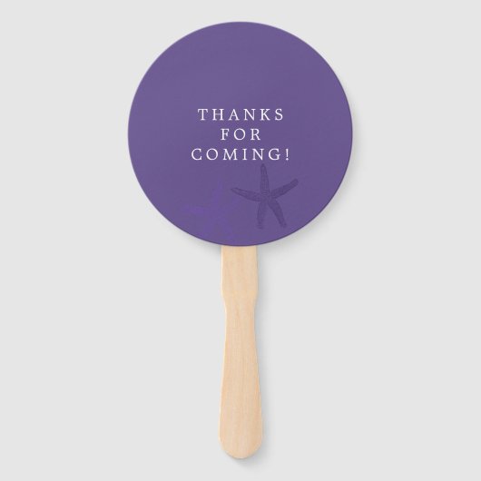 海の下の色のトレンド人魚をテーマにした誕生日 ハンドファン (裏面)