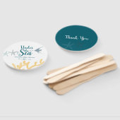 海の下の色のトレンド海をテーマにした赤ちゃんシャワー ハンドファン (組立なし)