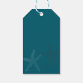 海の下の色のトレンド赤ちゃんシャワーありがとう ギフトタグ (裏面)